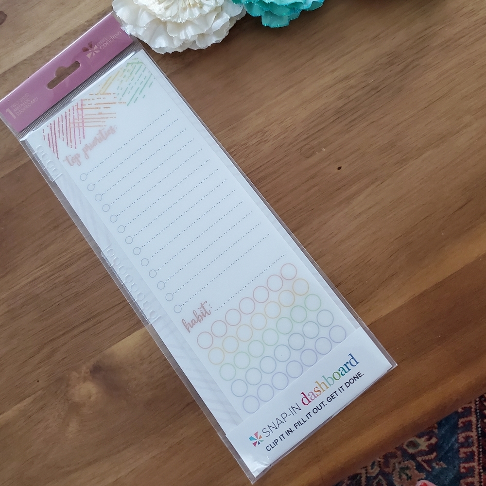 Erin Condren Two-Sided Metallic Dashboard